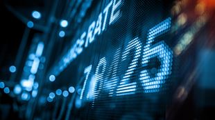 Stock market ticker numbers