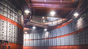 safety deposit boxes