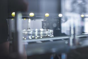 Close-up of 3D printer