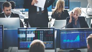computer space of stock charts