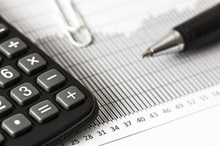 close up of accounting materials