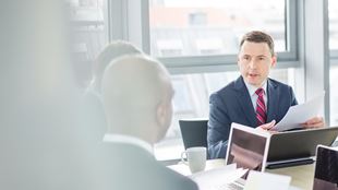 men at business meeting